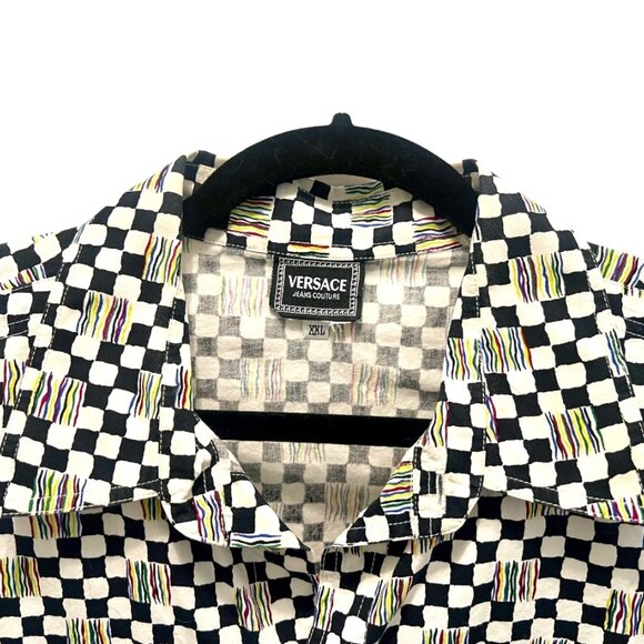 Vintage Versace Jeans Couture Button Down Shirt - Men's XXL - Picture 1 of 8